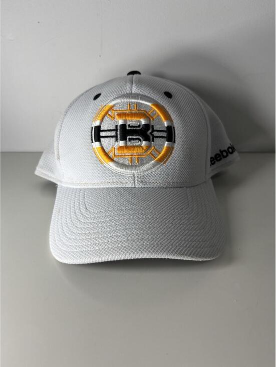 Reebok Other - Reebok Face Off Boston Bruins NHL Adjustable Cap Hat White Size S/M
